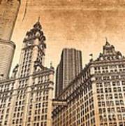 Wrigley Tower Chicago Poster