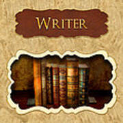 Writer Button Poster