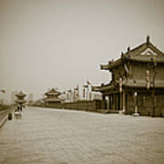 Xian City Wall, China Poster