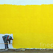 Yellow Paint Poster