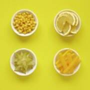 Yellow Produce In Dishes Poster
