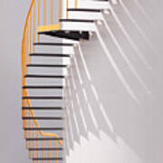 Yellow Staircase Poster