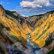 Yellowstone Canyon View Poster