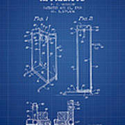 Yoga Exercising Apparatus Patent From 1968 - Blueprint Poster
