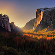 Yosemite Firefall Poster