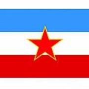 Yugoslavia Flag Poster