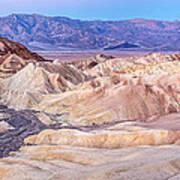 Zabriskie Point At Dawn In Death Valley Poster