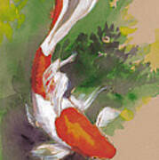Zen Comet Goldfish Poster