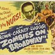 Zombies On Broadway Poster