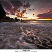 Sunset Tides - Porth Swtan Poster