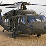 A Uh-60l Black Hawk With Twin M240g #1 Poster