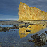 Coastline And Perce Rock A Limestone #1 Poster