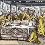 Humanist Scholars In Debate, 16th Century #1 Poster