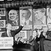 Jimmy Carter And Mayor Richard J. Daley #1 Poster