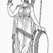 Minerva, Roman Goddess Of Medicine #1 Poster