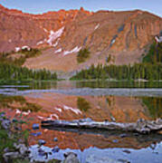 Palmyra Peak Reflected In Alta Lake #1 Poster