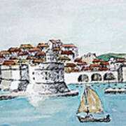 Port Of Dubrovnik #1 Poster