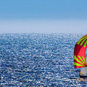 Sailing On Monterey Bay Poster