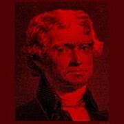 Thomas Jefferson In Red #1 Poster