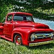 1956 Ford F100 Pickup Truck Poster
