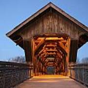 Covered Bridge Guelph Ontario #2 Poster