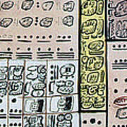 Mayan Number System, Codex Dresdensis #3 Poster
