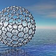 Buckyball Molecule, Artwork #28 Poster