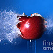 Bullet Hitting An Apple #4 Poster