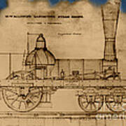 19th Century Locomotive #7 Poster