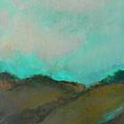 Abstract Landscape - Turquoise Sky Poster