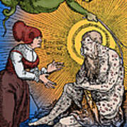 Allegorical Illustration Of Plague Poster