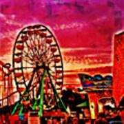Amusement Sky - The Ferris Wheel Turn Poster