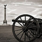 Antietam Cannon And New York Monument Poster
