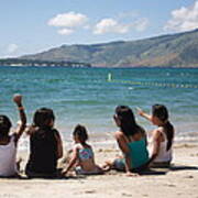 At The Beach Poster