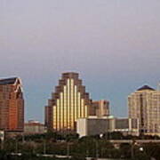 Austin Skyline At Dusk Poster