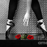 Bailarina En Rosas Poster