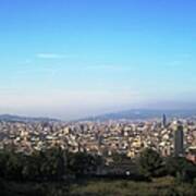 Barcelona Panoramic City View Ii Spain Poster