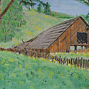 Barn On Hiway 20 Poster