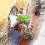 Basil Delivery In Eze France Poster