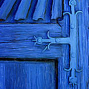 Blue Church Door Poster