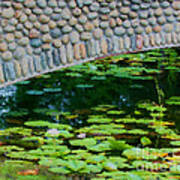 Bridge And Lilypads Poster