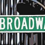 Broadway Sign Color 6 Poster