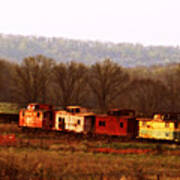 Caboose Train Poster