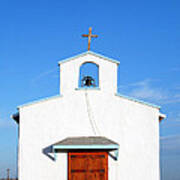 Calera Mission Chapel Facade In West Texas Poster