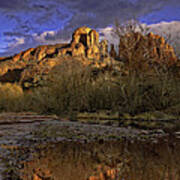 Cathedral Rocks From Red Rock State Park Poster