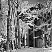 Chapel In The Woods - Infrared Poster