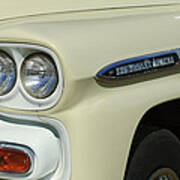 Chevrolet Apache 31 Fleetline Headlight Emblem Poster
