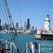 Chicago Harbor Lighthouse Poster