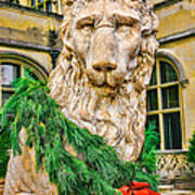 Christmas Lion At Biltmore Poster