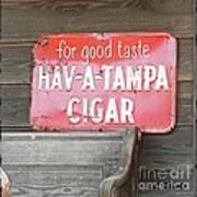 Cigar Sign Poster